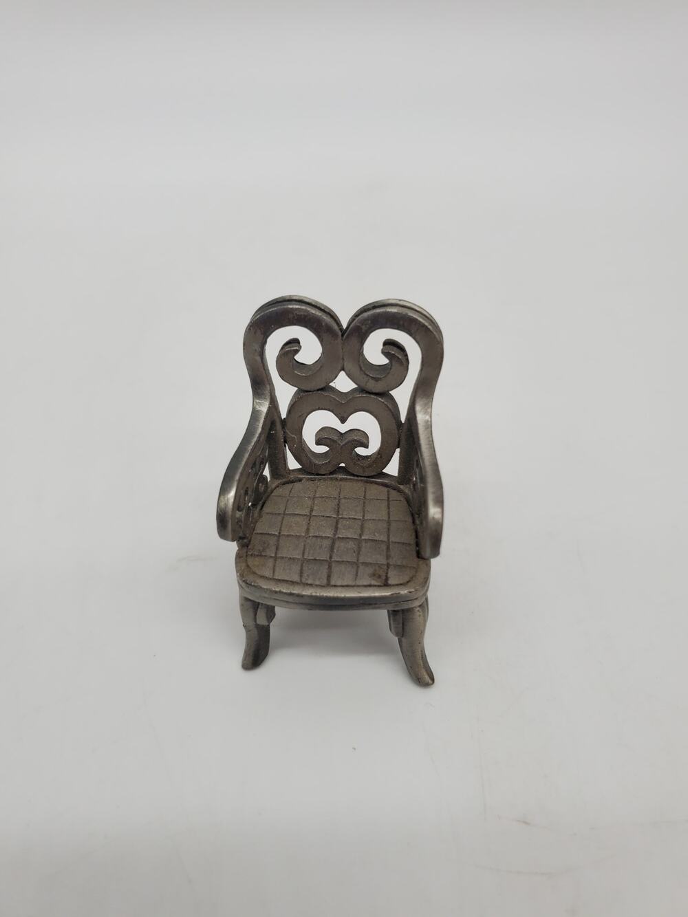 Pewter Chair Figurine 2"